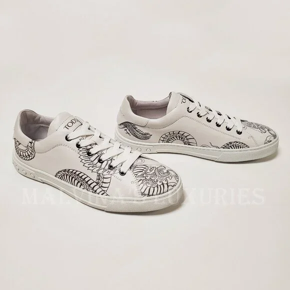 TOD'S SNEAKERS MENS LIMITED EDITION TATTOO ALLACCIATO SHOES